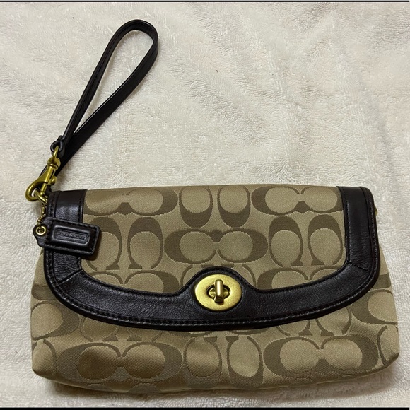 COACH - signature - WRISTLET / CLUTCH - Picture 1 of 4